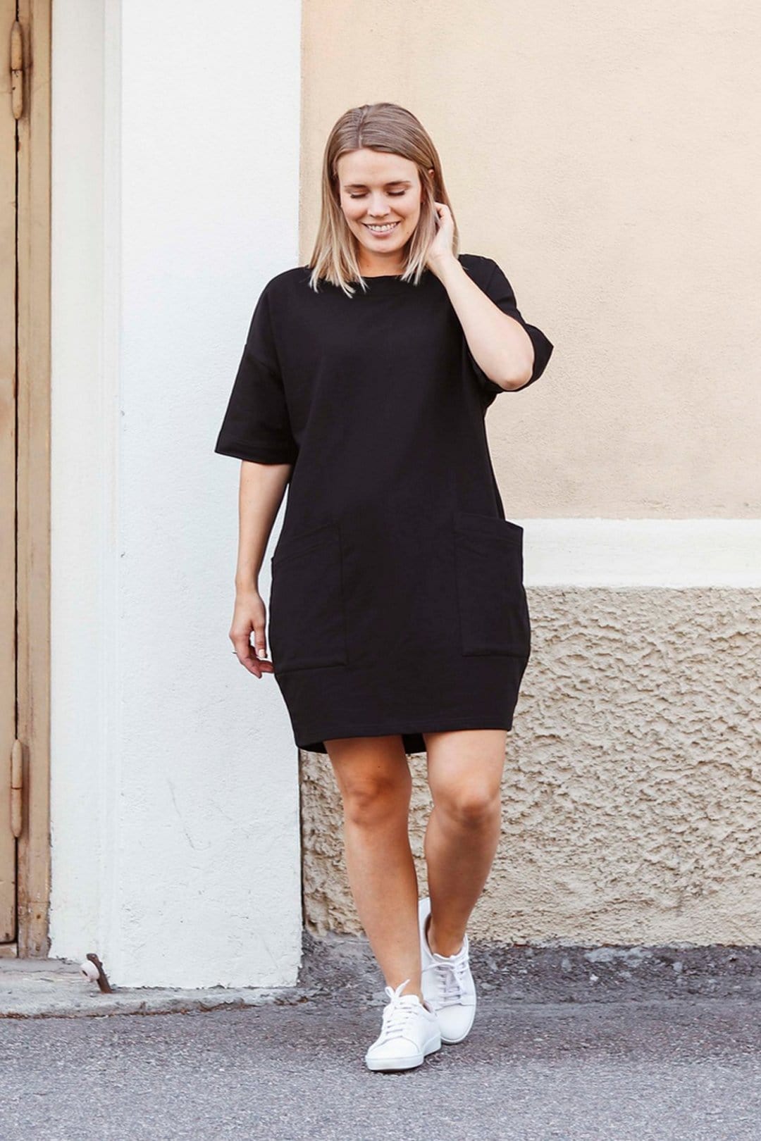 Puuvillatehdas Evelina Black Tunic Dress