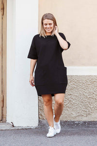 Puuvillatehdas Evelina Black Tunic Dress