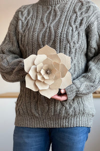 Lovi Flower Natural Wood 24cm