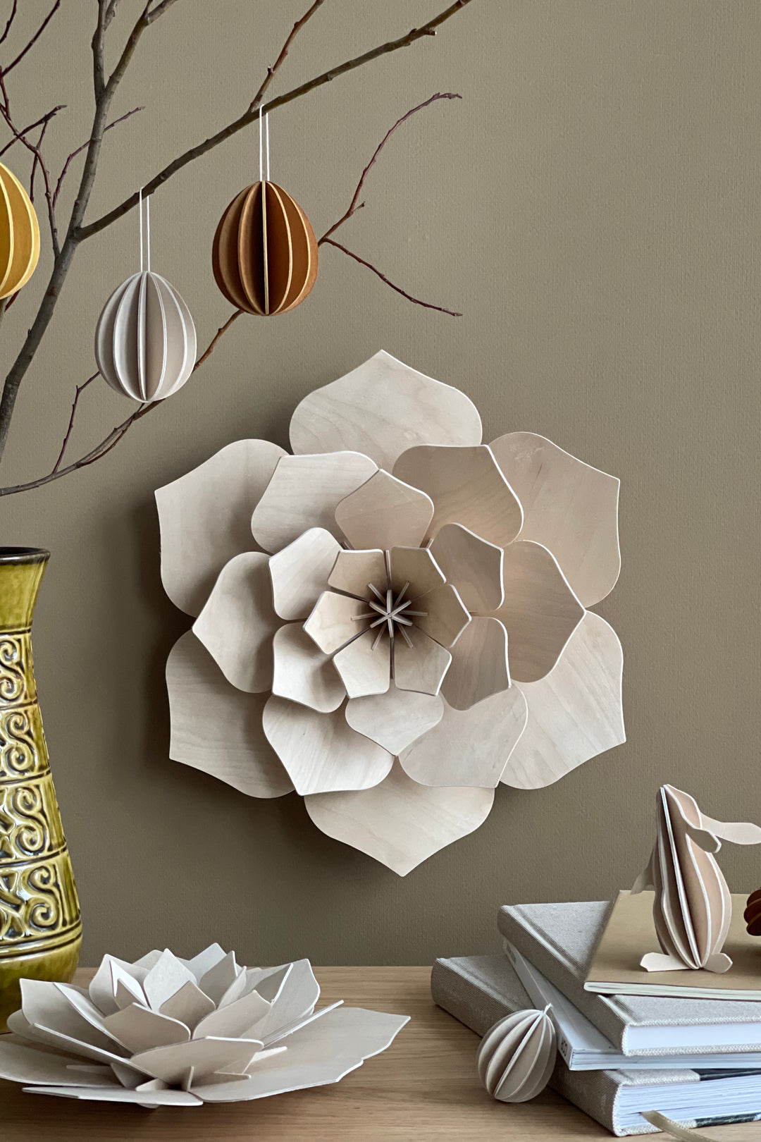 Lovi Flower Natural Wood 24cm