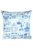 Kauniste Finland Helsinki Blue Pillow Cover 20"x 20" - Nordic Labels