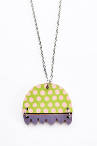Törmi Design Kissankello Necklace Lime/Lilac