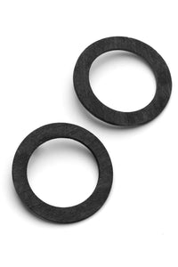 Valona Korona Circle Black Earrings