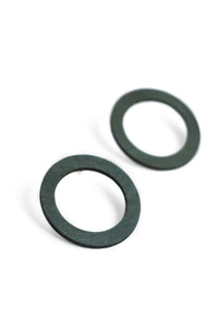 Valona Korona Circle Green Earrings