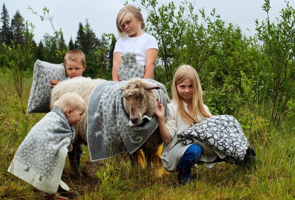 Lapuan Kankurit Kili Mini Wool Blanket Grey - Nordic Labels