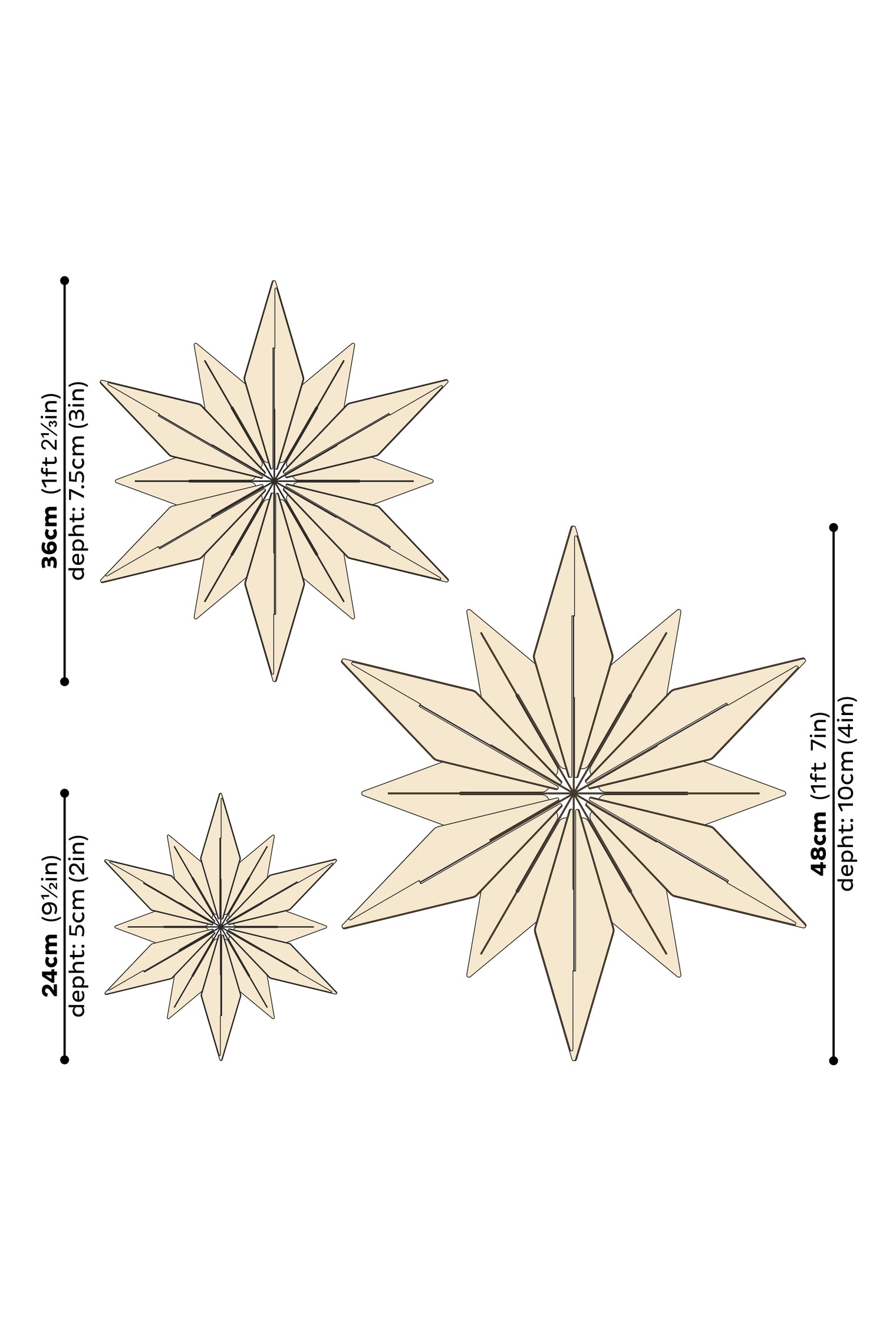 Lovi Decor Star 24cm Cinnamon