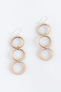 Valona Luna 3 Earrings Wood