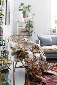 Lapuan Kankurit Metsikkö Cinnamon Wool Blanket
