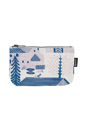 Kauniste Finland Mökkilä Blue Pouch - Nordic Labels