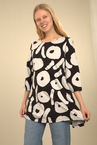 Ratia Pisara Nuppunen Grey/Black Tunic