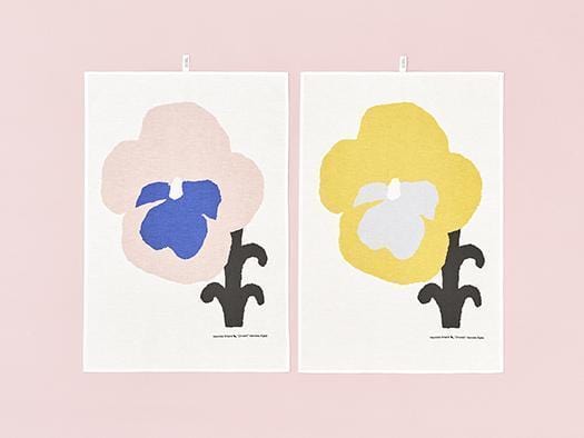 Kauniste Finland Orvokki Blue Tea Towel - Nordic Labels