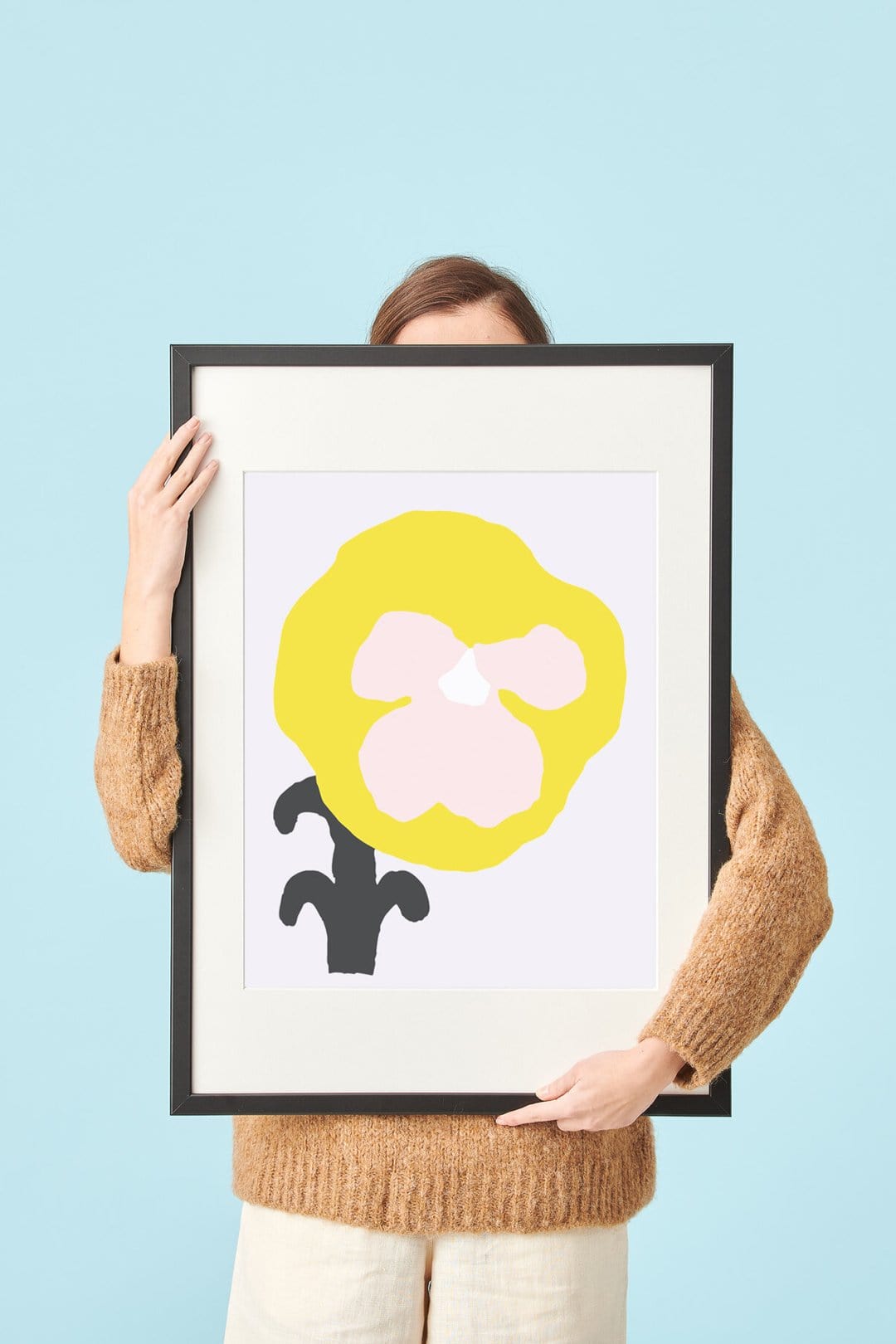 Kauniste Finland Orvokki Yellow Poster