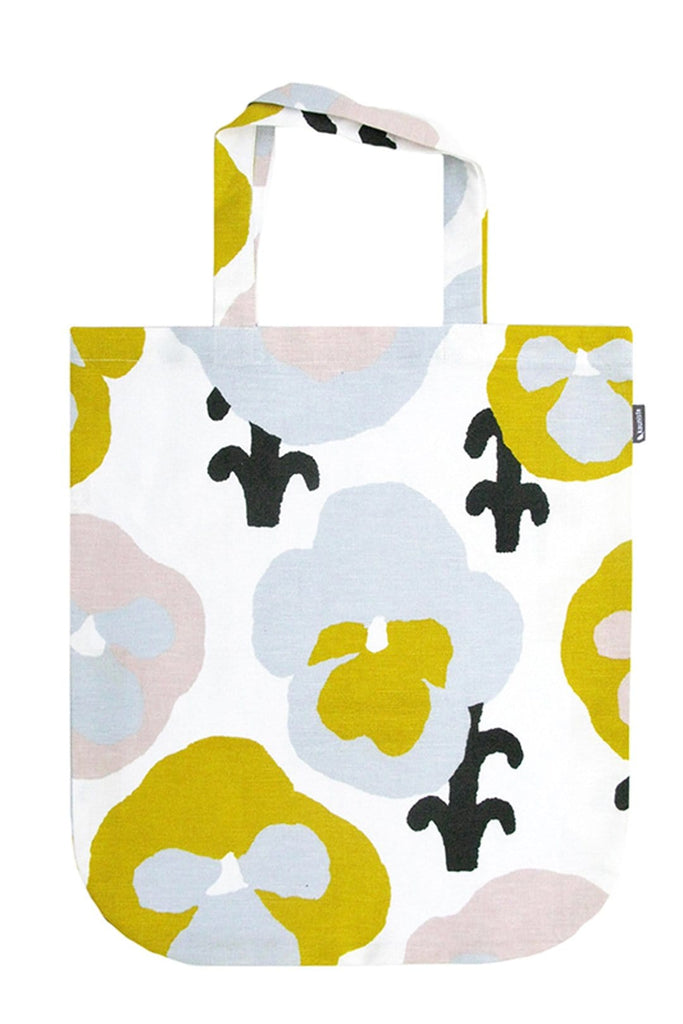 Kauniste Finland Orvokki Yellow Tote Bag - Nordic Labels