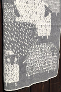Lapuan Kankurit Päkäpäät Grey Wool Blanket - Nordic Labels