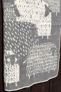 Lapuan Kankurit Päkäpäät Grey Wool Blanket - Nordic Labels