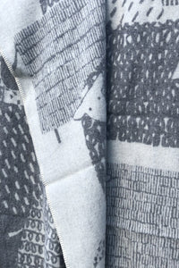 Lapuan Kankurit Päkäpäät Grey Wool Blanket - Nordic Labels