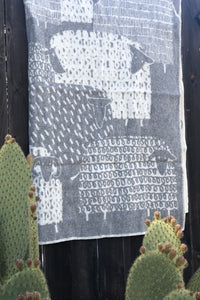 Lapuan Kankurit Päkäpäät Grey Wool Blanket - Nordic Labels