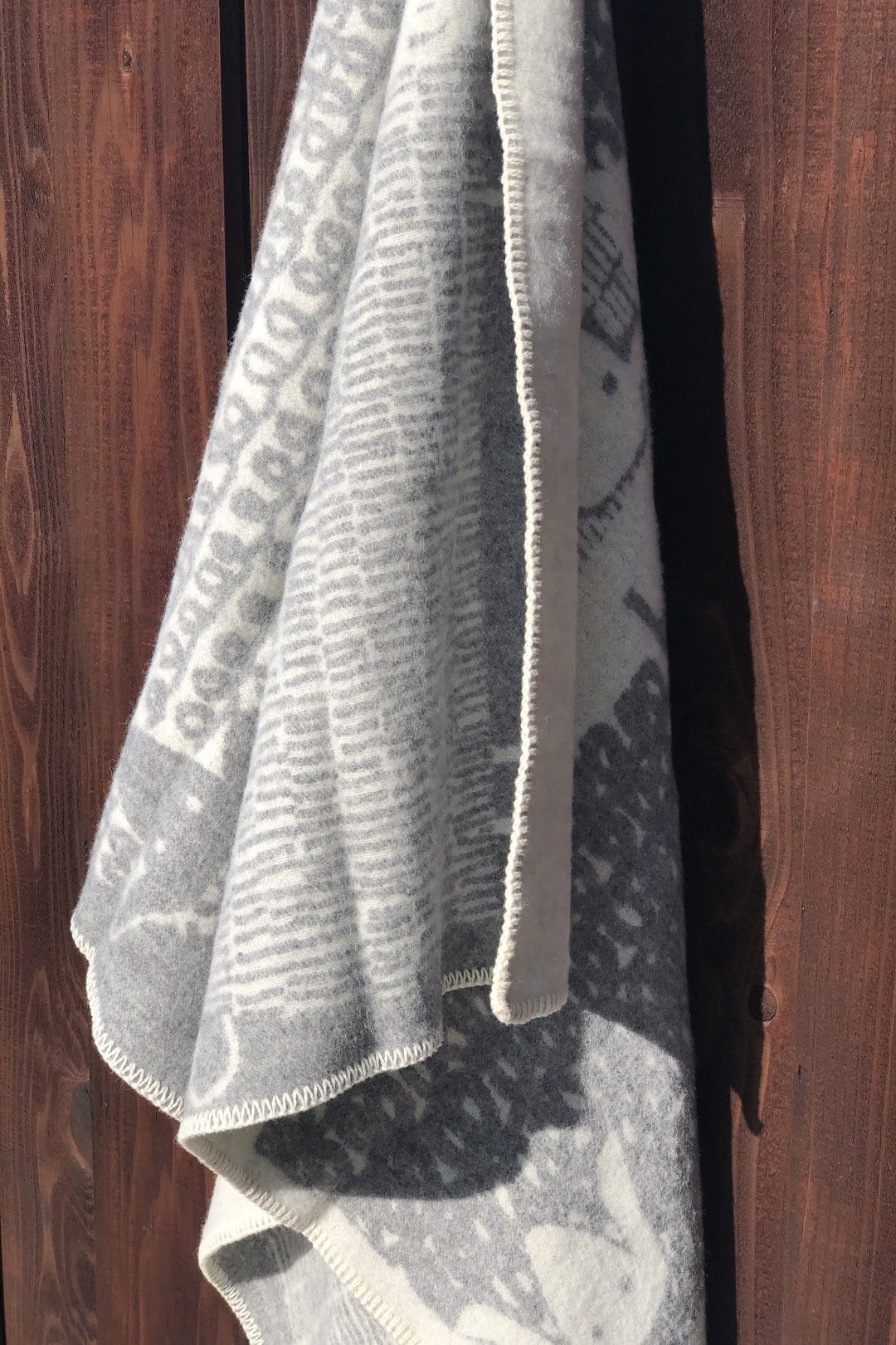 Lapuan Kankurit Päkäpäät Grey Wool Blanket - Nordic Labels