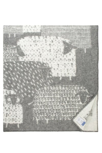 Lapuan Kankurit Päkäpäät Grey Wool Blanket - Nordic Labels