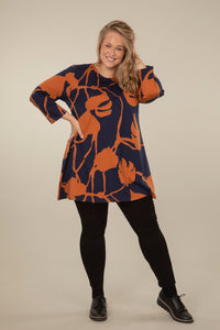 Ratia Pisara Peikonlehti Brown Tunic