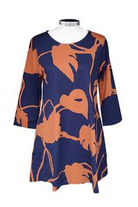 Ratia Pisara Peikonlehti Brown Tunic