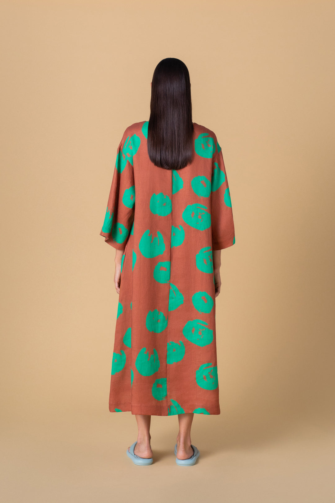 Ratia x Samu-Jussi Linen Ilmatar Pioni Green Dress