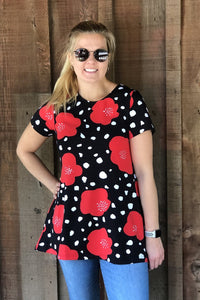 Ratia Poppyland Pouta Tunic Red - Nordic Labels