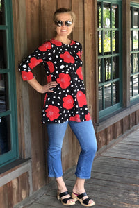 Ratia Pisara Tunic Poppyland Red - Nordic Labels