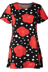 Ratia Poppyland Pouta Tunic Red