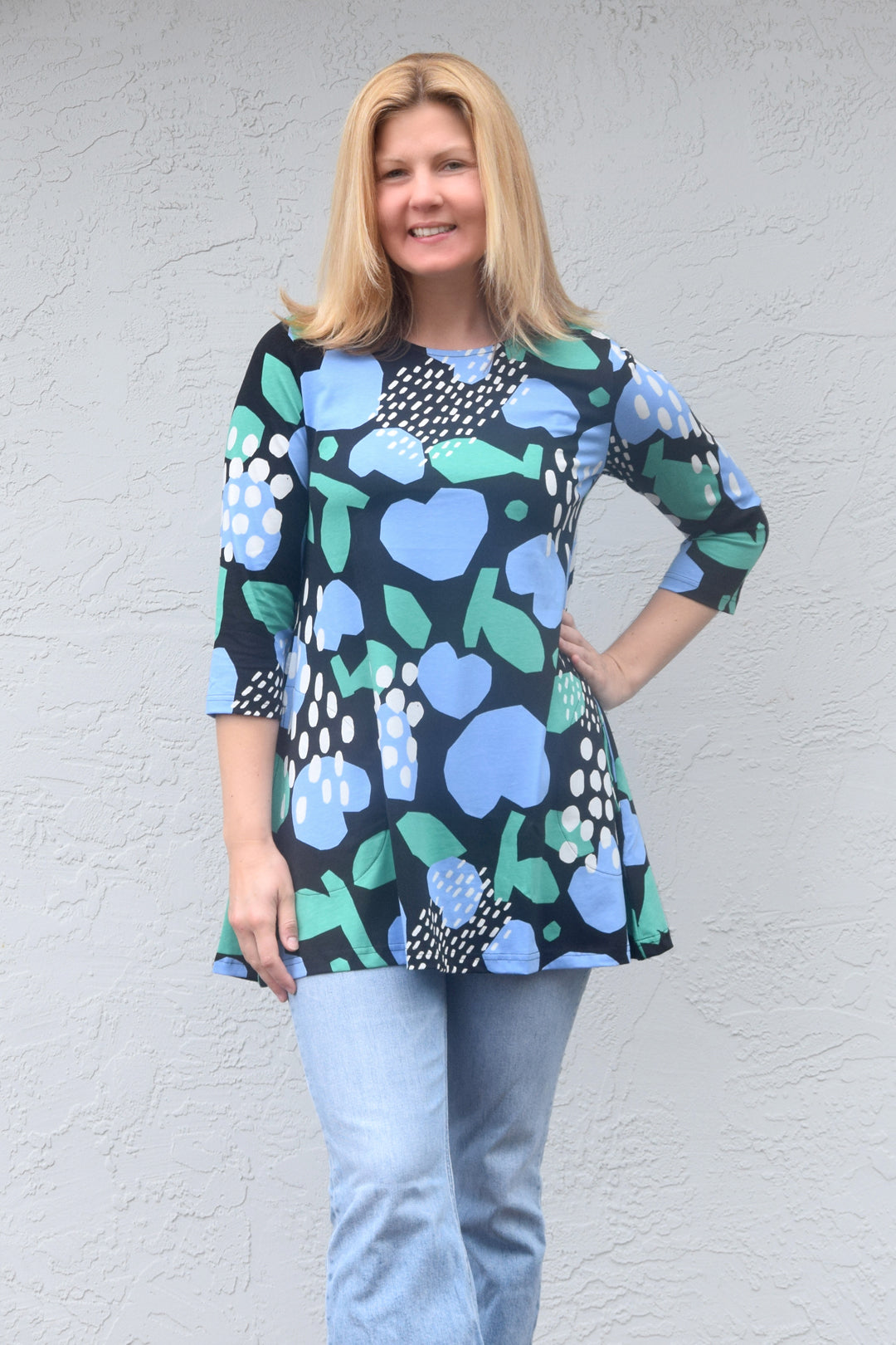 Ratia Pisara Onni Blue Tunic