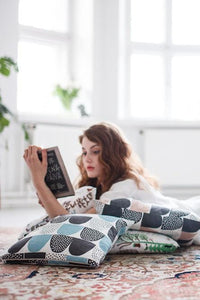 Kauniste Finland Sokeri Blue Pillow Cover 20"x 20" - Nordic Labels