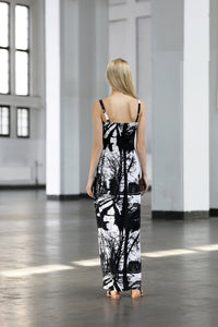 Ratia Espa Tuuli Maxi Dress Black/White - Nordic Labels