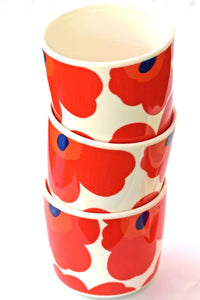 Marimekko Unikko Red Coffee Cup Set